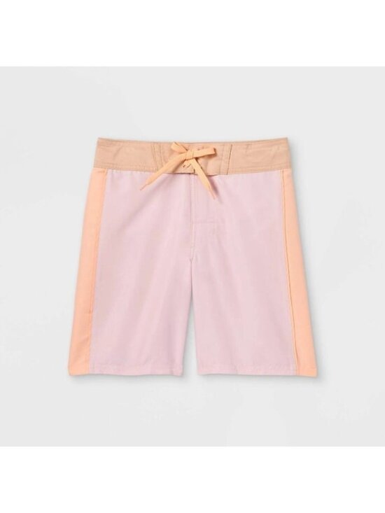 art class Other - Art Class Boys' Colorblock Swim Trunks - Light Pink 14 Husky